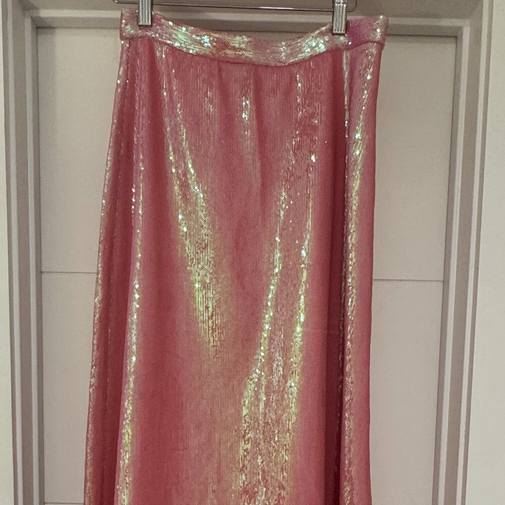 Queen of Sparkles sequin midi skirt